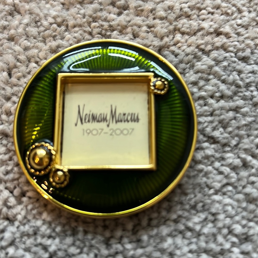 Jay Strongwater Emerald Green Mini Picture Frame